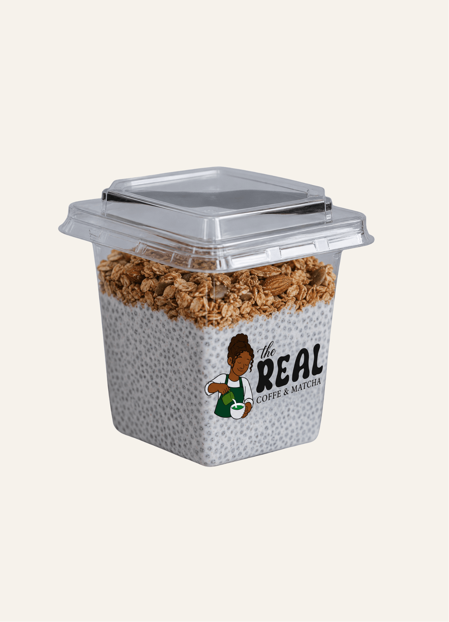 Chia pudding granola
